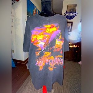 Vintage 90's Led Zeppelin Jimmy Page & Robert Plant concert band Tee Tour 1994